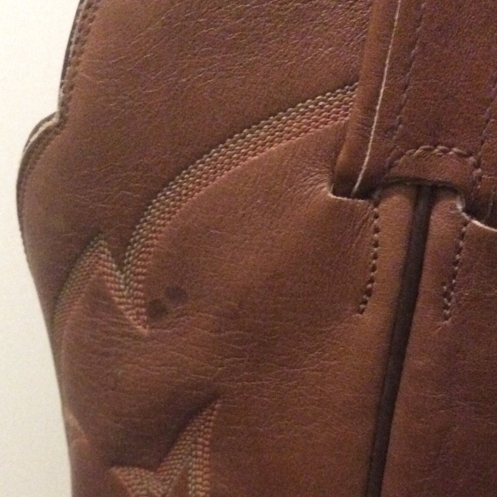 Tony Lama Brown Leather Western Cowboy Boots size 9 EE - Picture 4 of 8